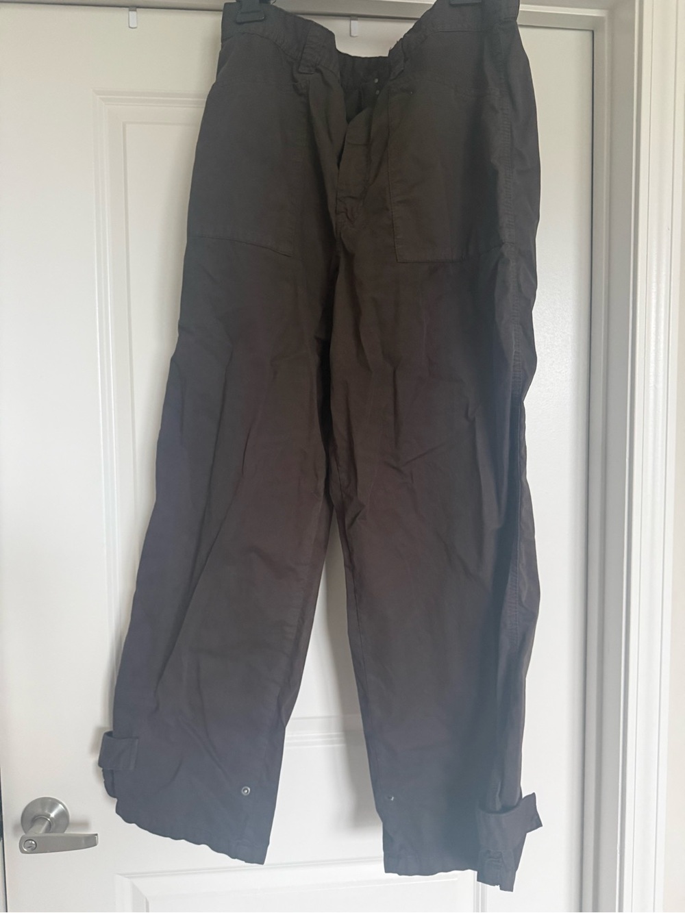 Zara Utility Pants in Dark Brown